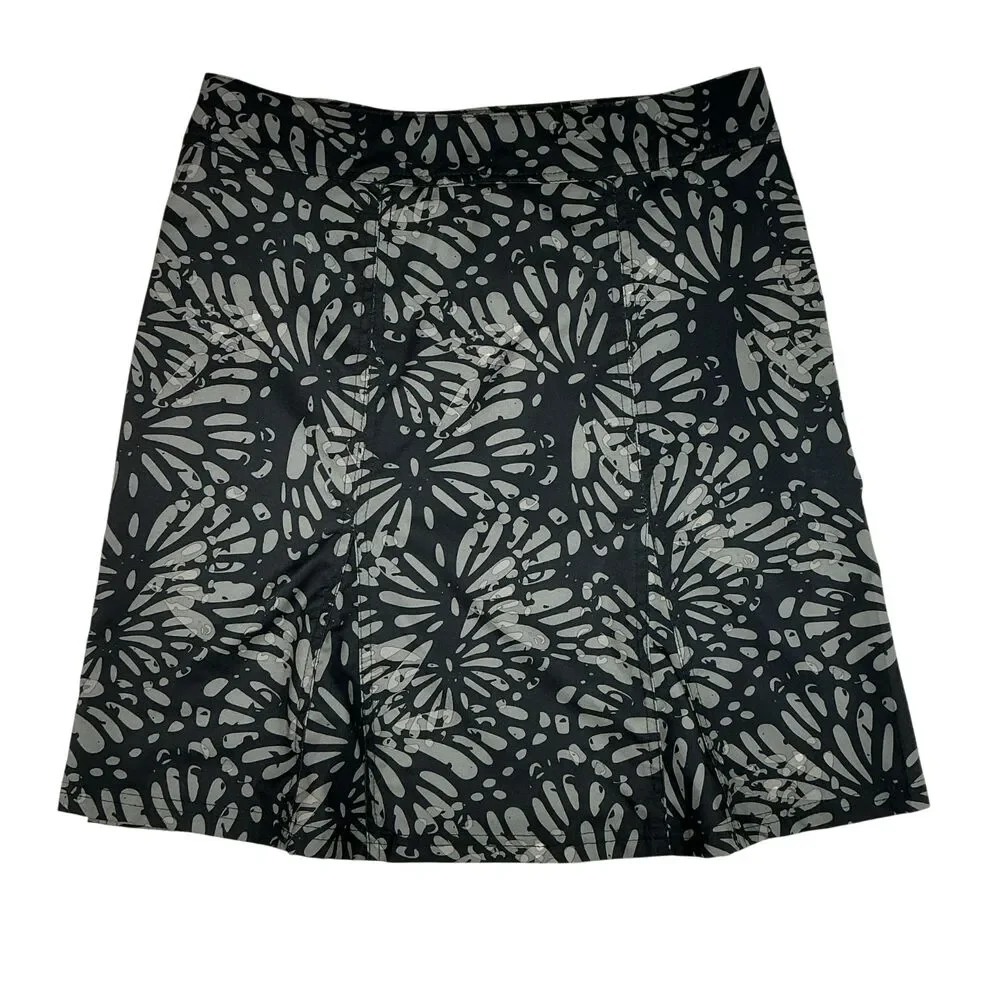 RipSkirt Hawaii Grey Wrap Skirt Size S Charcoal Shibori Length 2 Beach Tropical - Picture 2 of 14